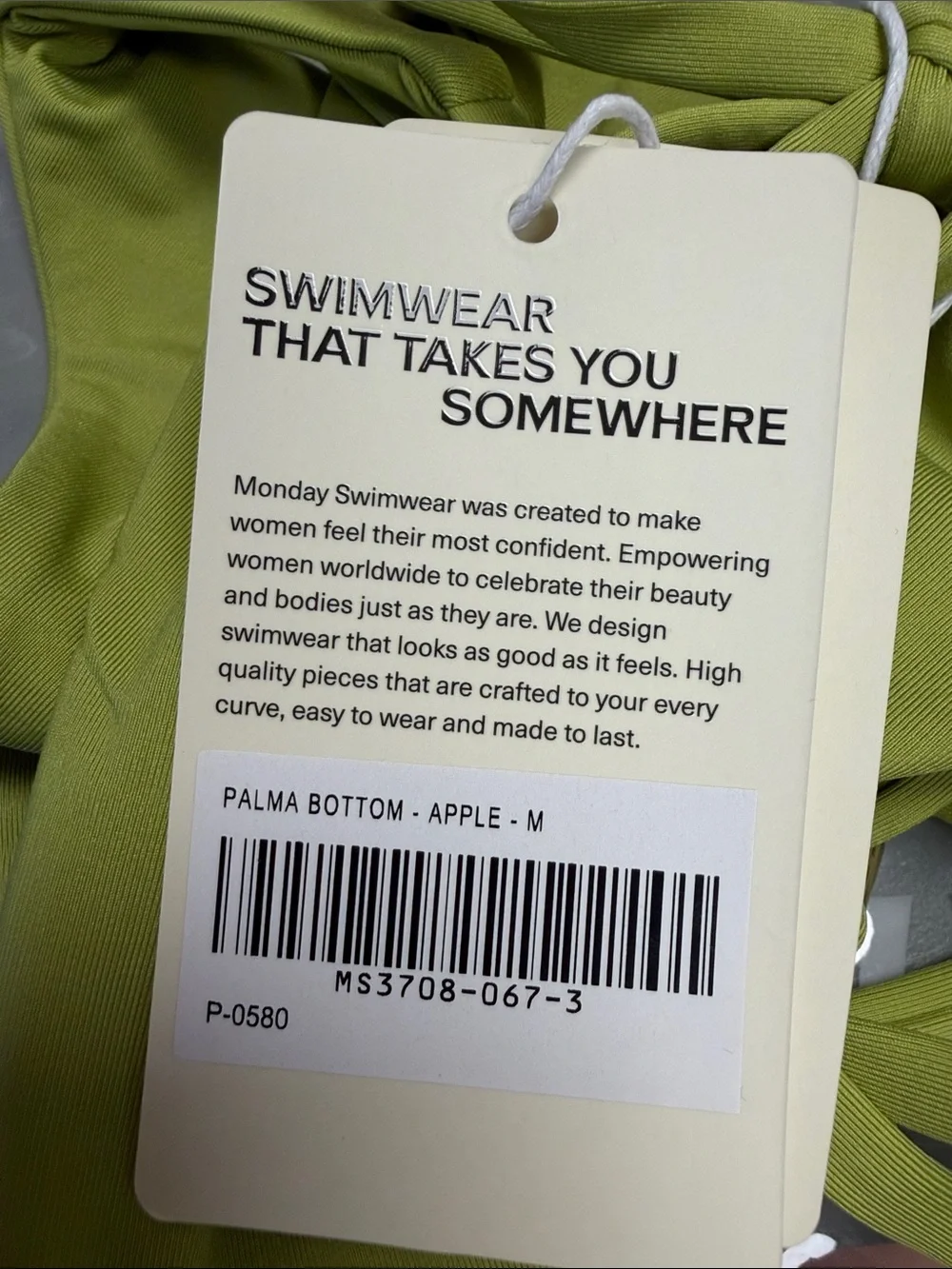 MONDAY SWIMWEAR PALM BOTTOM APPLE - M